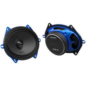 AudioControl PNW 5x7 front-door coaxial with clear midrange and OEM fit.