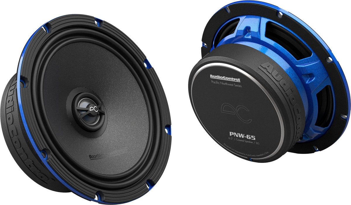AudioControl PNW 6.5-inch coaxial front view reveals premium sound components for balanced midrange.