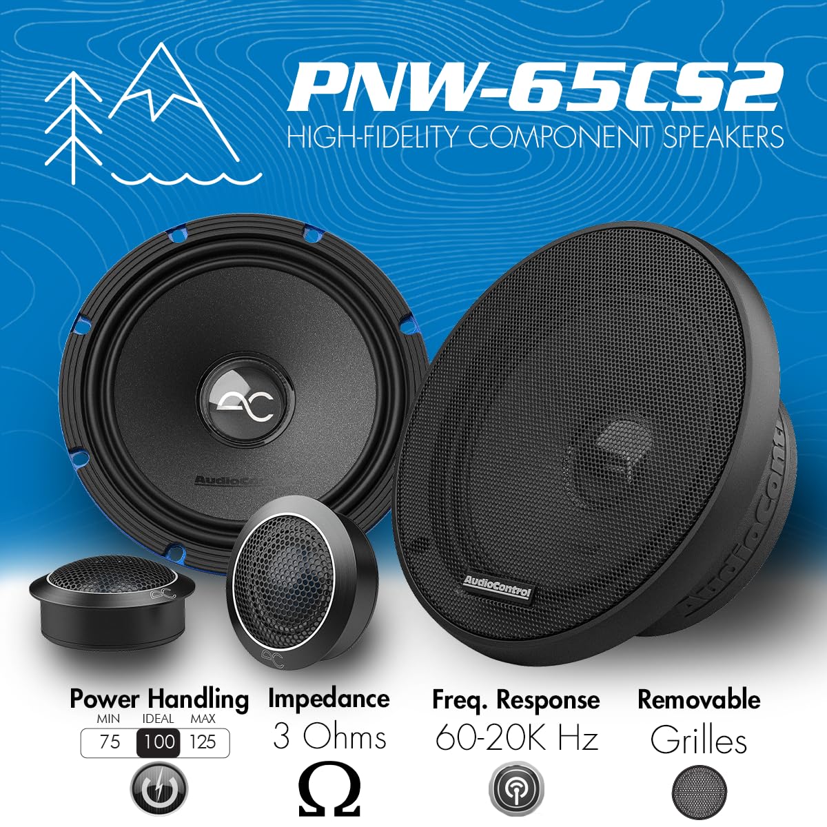 AudioControl PNW Series 6.5 inch frame built for rugged durability
