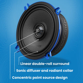 Edge-enhanced steel frame and grille on AudioControl PNW Series for durability