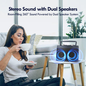 Audiocrazy portable radio ideal for kitchen use or travel