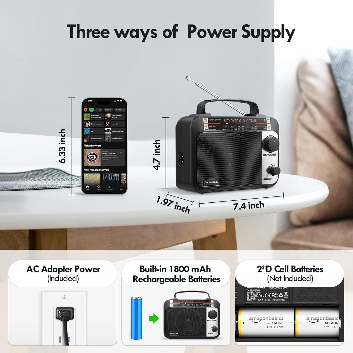 Audiocrazy big speaker delivers clear, room-filling sound