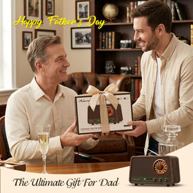 Audiocrazy with headphones and aux cable, supports private listening and wired sources