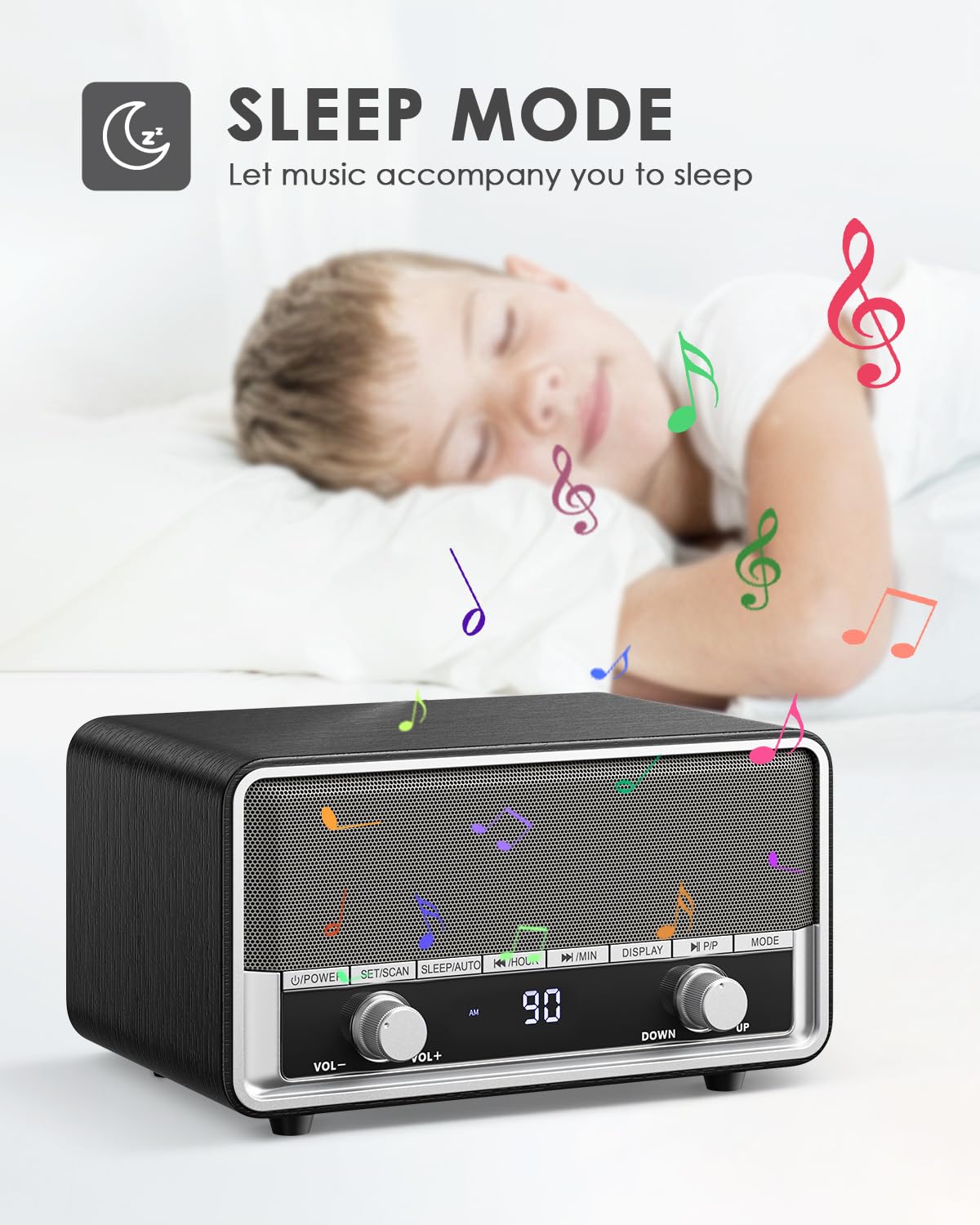 Audiocrazy on a kitchen counter blending retro style and practical use