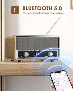Audiocrazy side view showing large controls for simple senior-friendly operation