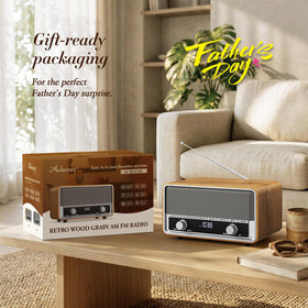 Audiocrazy speaker grille with wood finish indicating improved audio presence