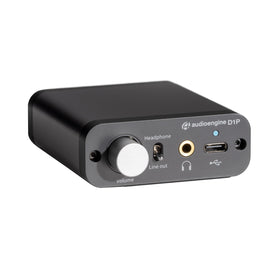 Audioengine D1P compact headphone amplifier for portable listening.