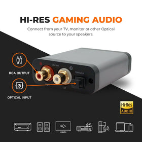 Audioengine D1P RCA cable included for quick setup.