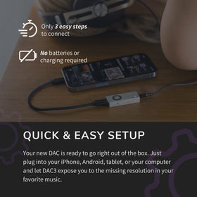 Audioengine DAC3 portable on the go for travel listening.
