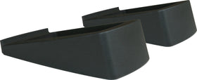 Audioengine DS1 front view showing angled stands and neat speaker placement improving clarity
