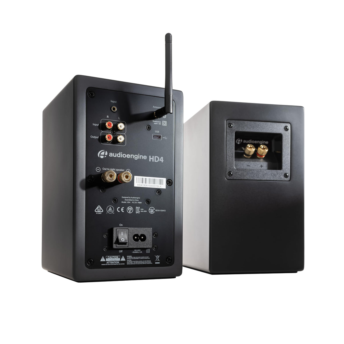 Audioengine HD4 4-inch woofers provide balanced bass.