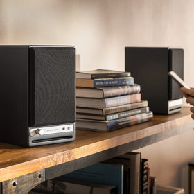 Audioengine HD4 Bluetooth 5.3 with aptX Adaptive for wireless listening.