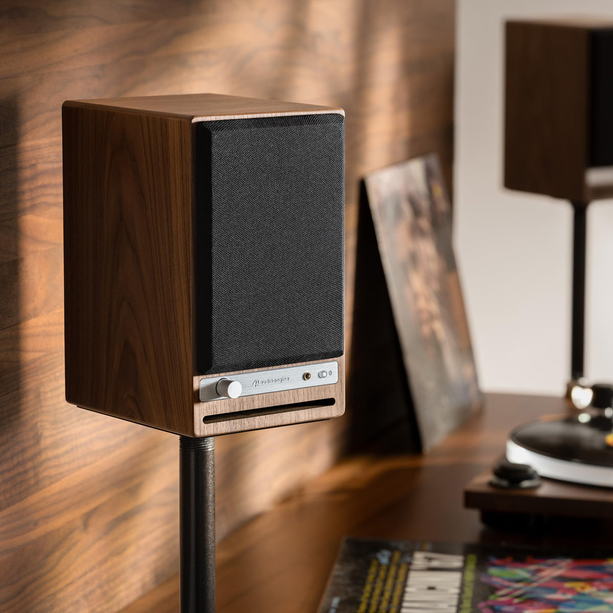 Audioengine HD4 Bluetooth connectivity enables high fidelity wireless streaming.