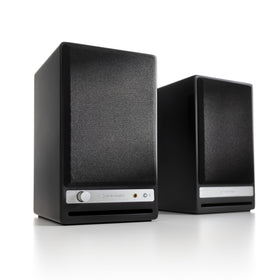 Audioengine HD4 silk dome tweeters deliver crisp highs.