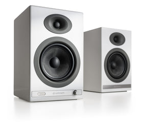 Audioengine HD5 back panel shows versatile inputs for multiple devices.