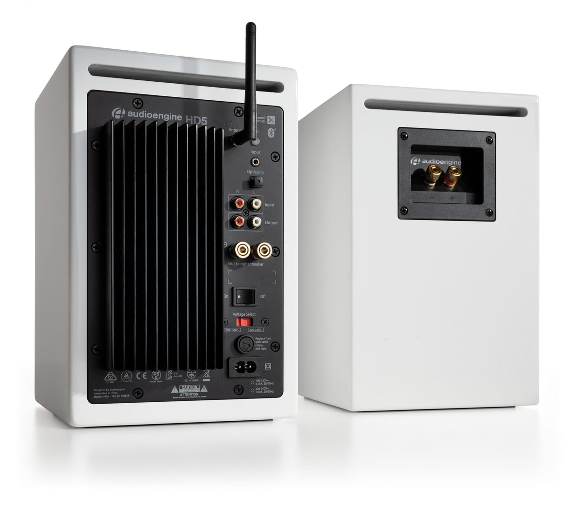 Audioengine HD5 tweeters provide clear highs for detailed music.