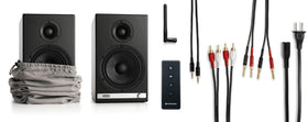 Audioengine HD6 aluminum trim accents the sleek profile