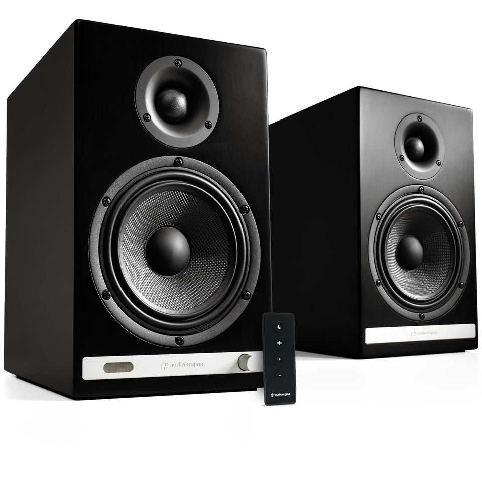 Audioengine HD6 front view with dual-driver layout for rich sound