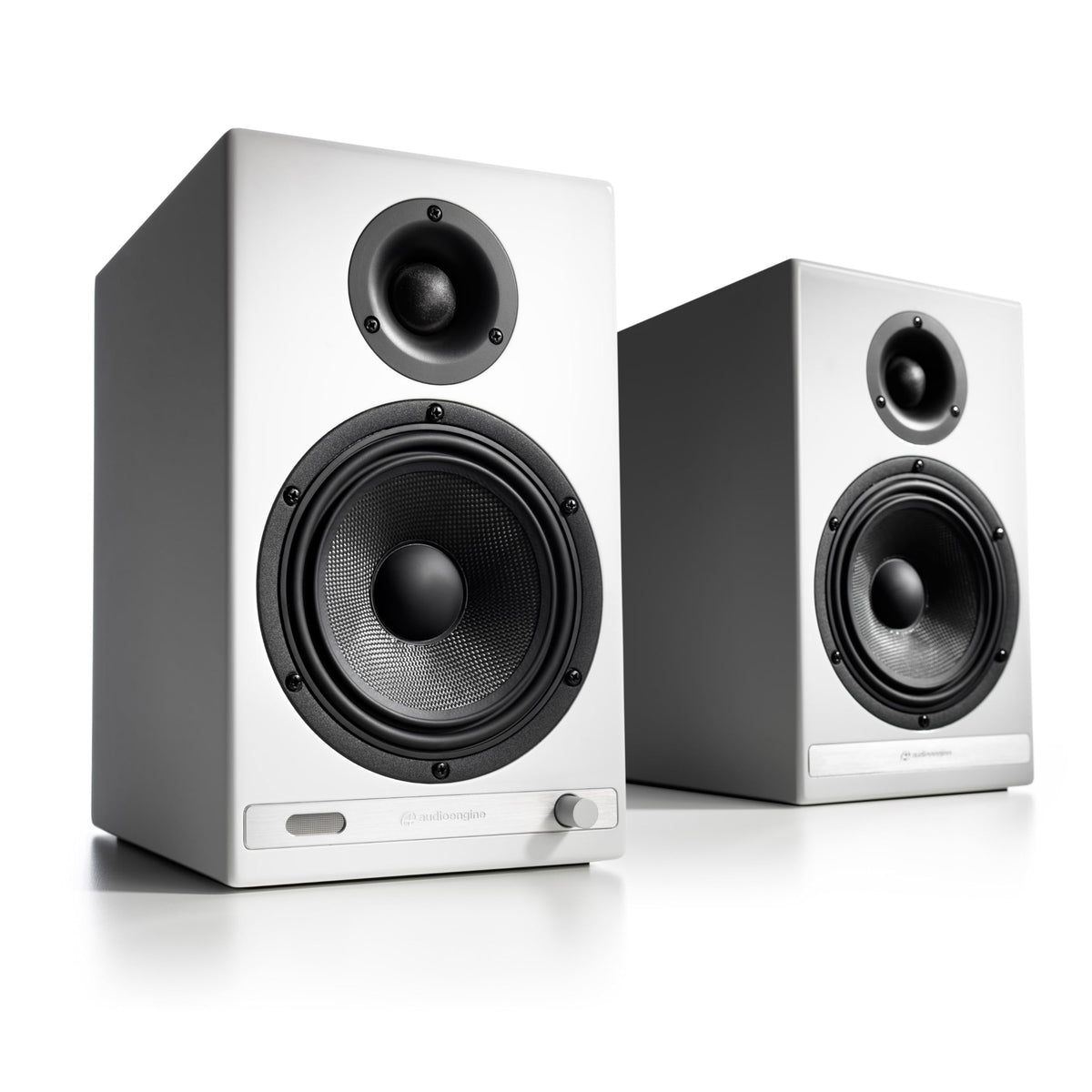 Audioengine HD6 dual woofers and silk-dome tweeters deliver precise, punchy sound