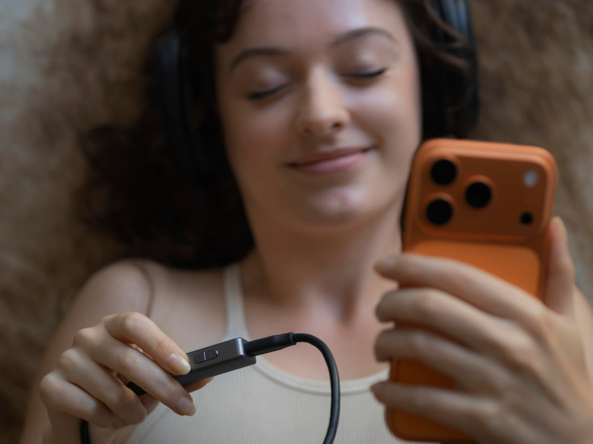 Audioengine HXL front view showcases compact travel-friendly design