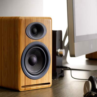 Audioengine P4 bamboo tweeter provides clear, detailed highs.