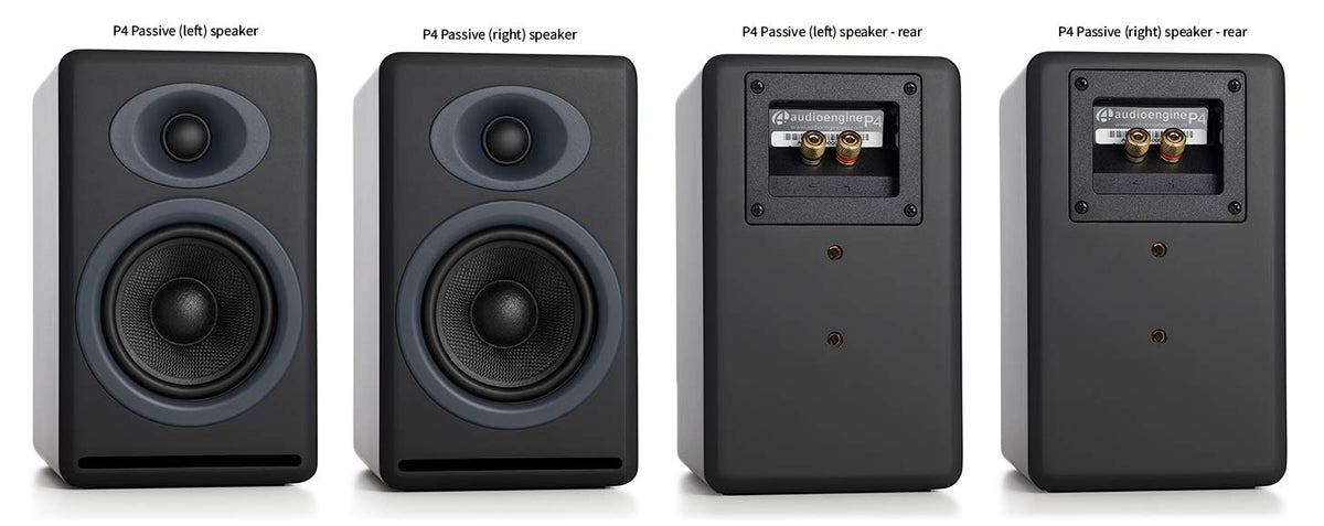 Audioengine P4 0.75-inch silk dome tweeter provides detailed highs.