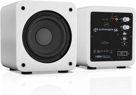 Audioengine S6 210-watt powered subwoofer brings powerful bass to home theater.