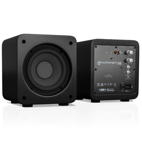 Audioengine S6 6-inch driver delivers punchy, controlled bass across media.