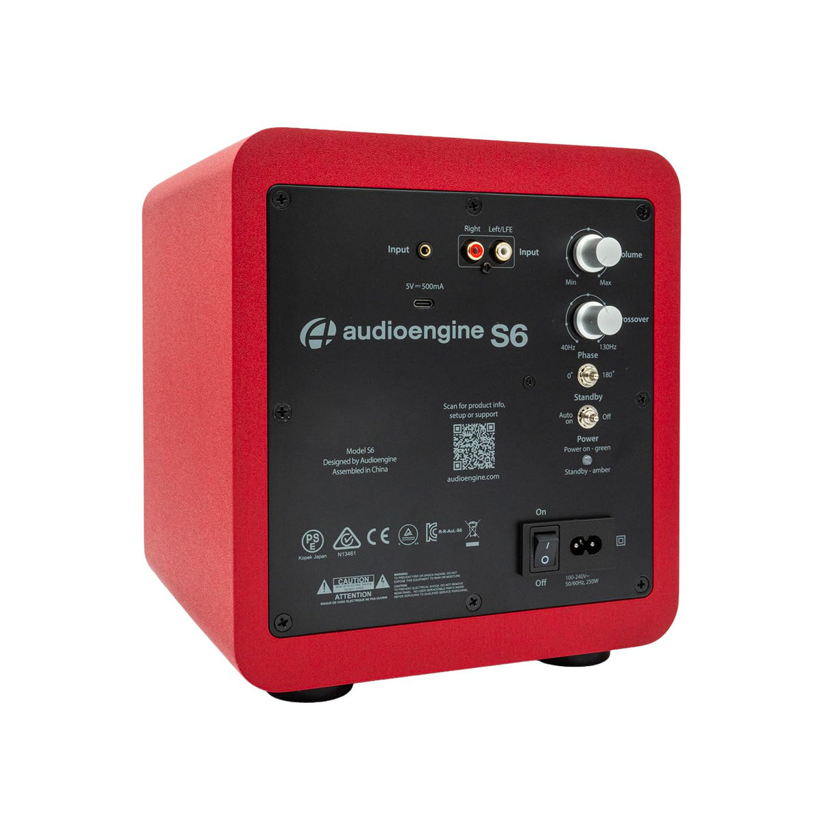 Audioengine S6 in a home theater setup enhancing TV audio