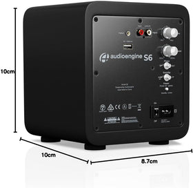 Audioengine S6 with W3 compatibility enables flexible wireless playback.