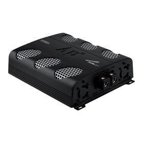 Audiopipe 5000W Class D MOSFET circuitry inside demonstrates efficient power delivery