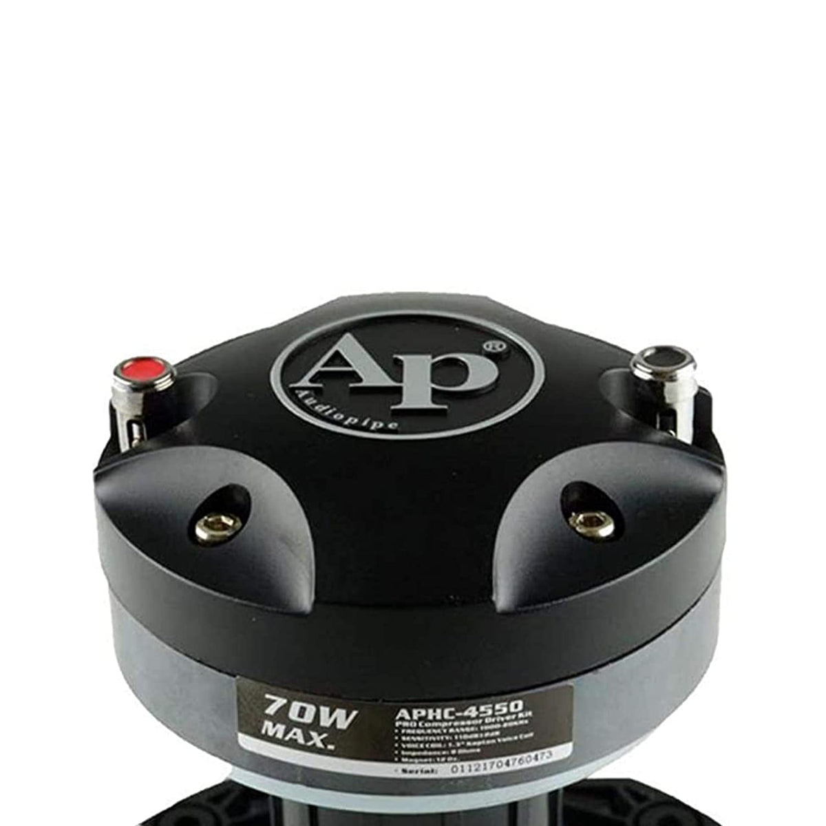 Audiopipe APHC-4550 titanium diaphragm close-up highlighting fast transient response
