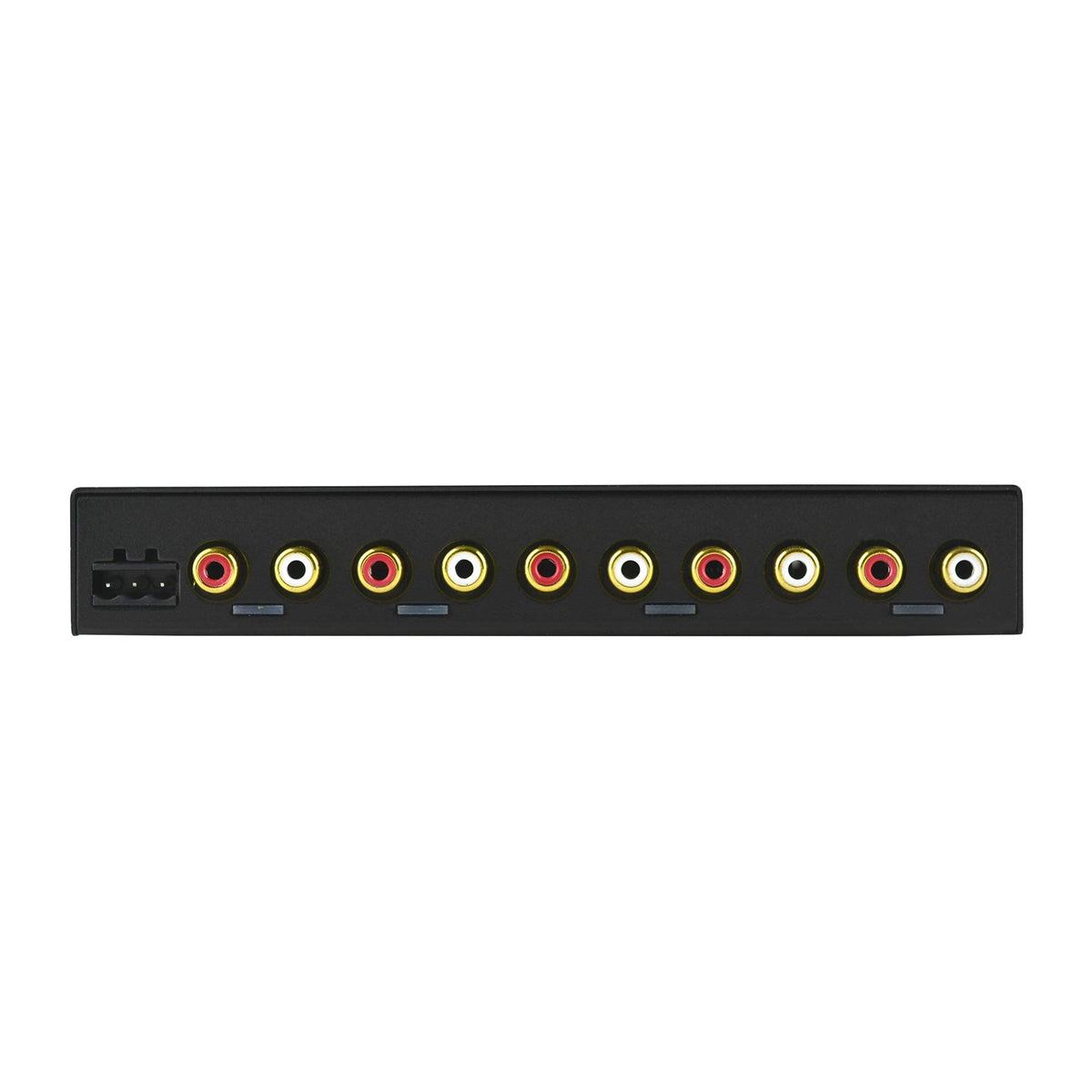 Independent left right sensitivity controls for AUX input on Audiopipe EQ-909X