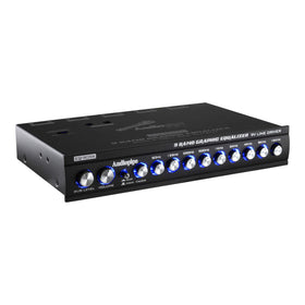 Audiopipe EQ-909X with nickel-plated knobs for precise tone adjustment