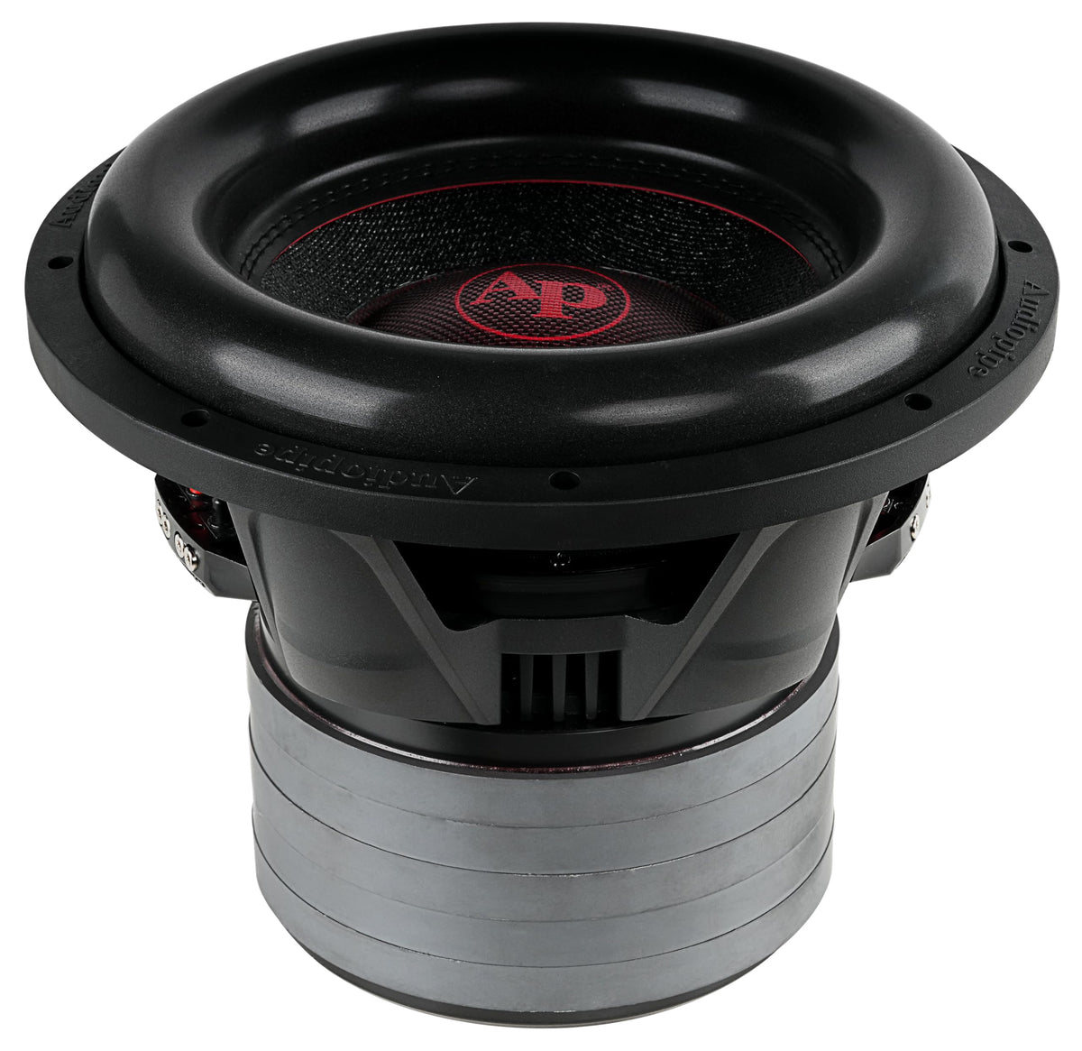 Audiopipe Quinta 12 aluminum basket with dust-proof heat sink ventilation
