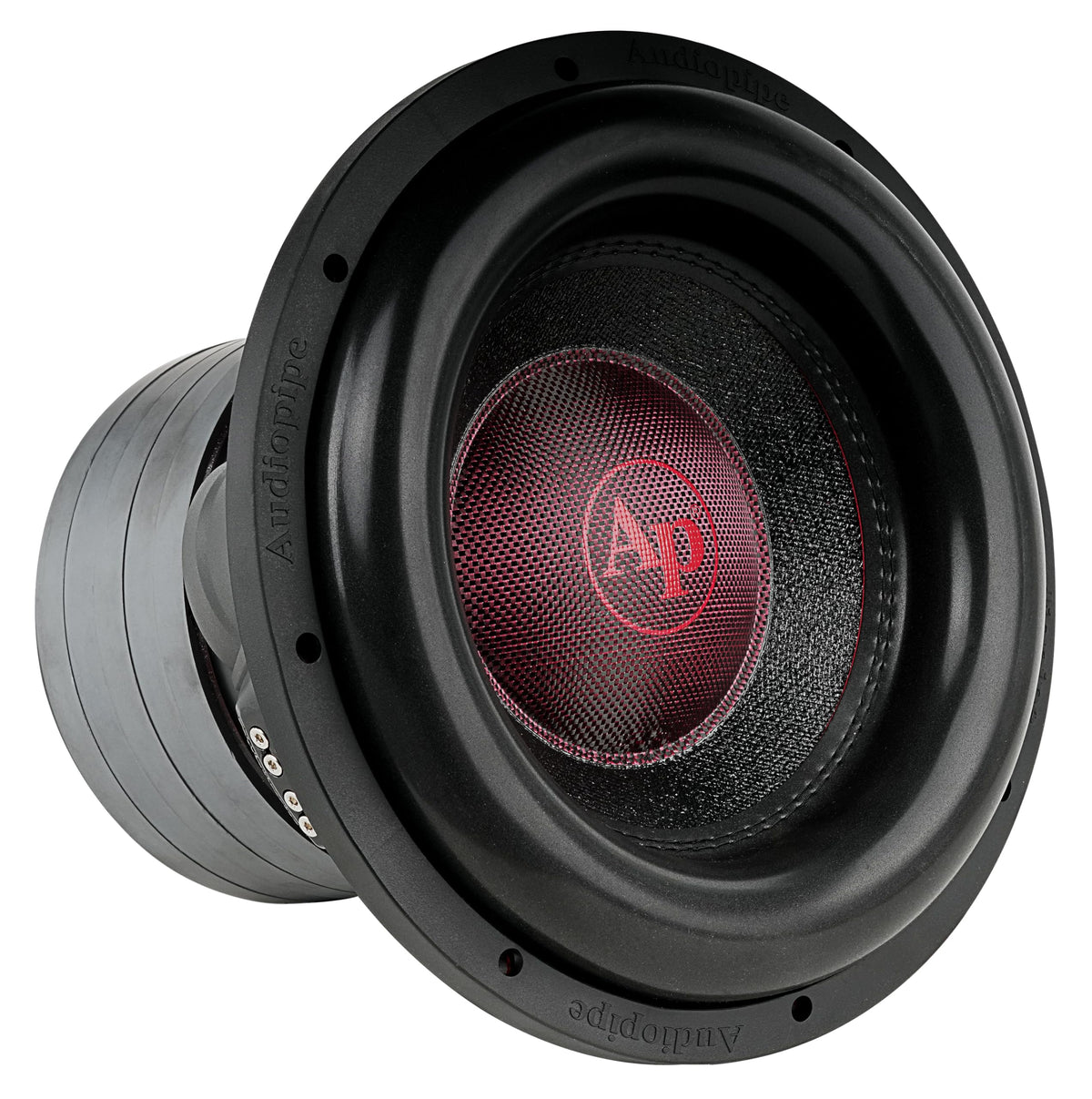 Audiopipe Quinta 12 front view subwoofer for deep automotive bass