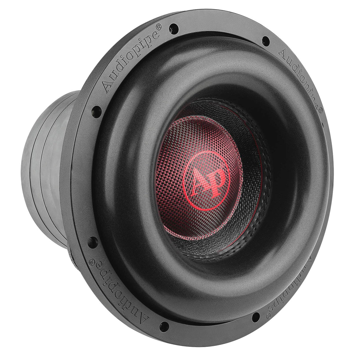 Audiopipe TXX-BDC-IV-10 four-magnet assembly delivers deep bass power.
