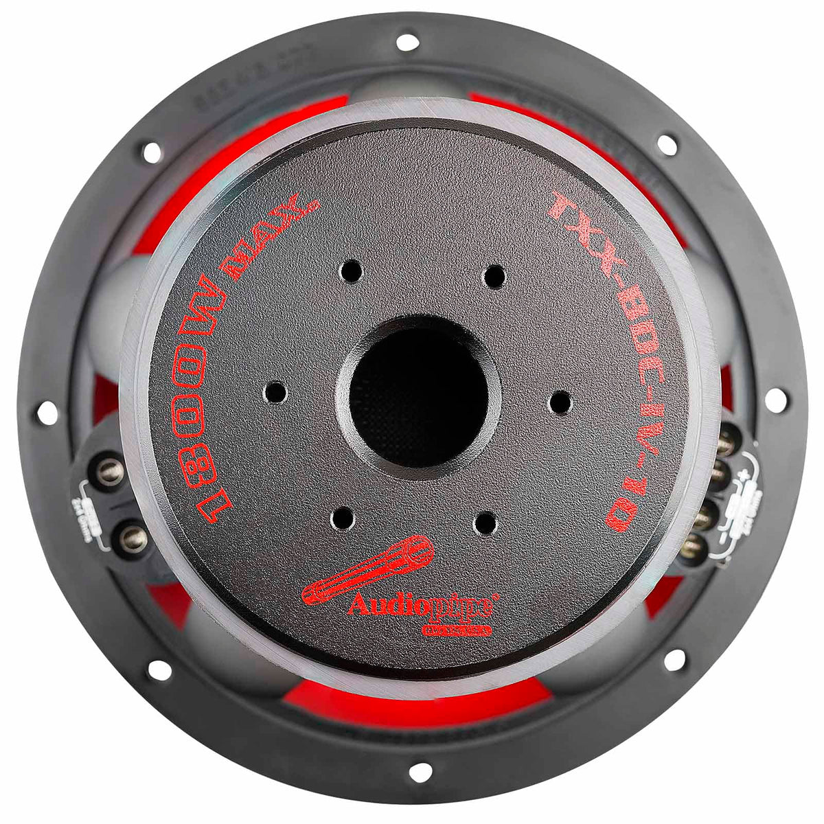 Audiopipe TXX-BDC-IV-10 heat sink and dust cap maintain steady temps.