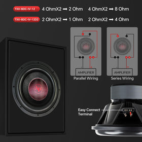 Audiopipe aluminum basket demonstrates rigid, lightweight construction for precise sound.