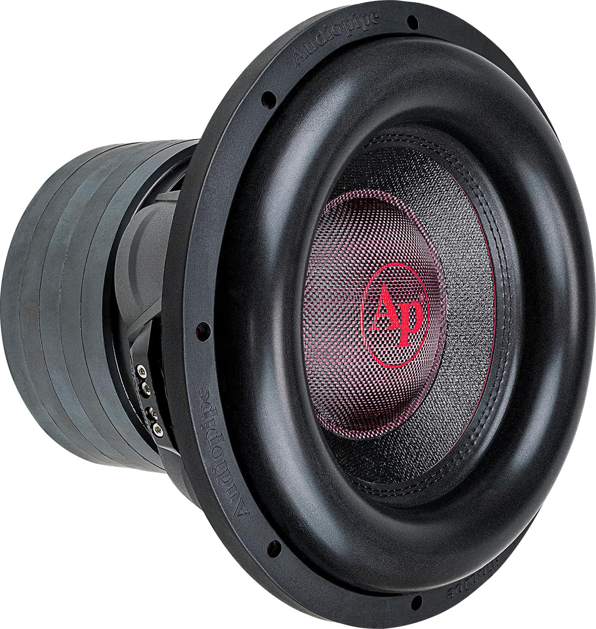 Audiopipe TXX-BDC-V-12D2 five-magnet assembly delivers strong power handling and ventilation.