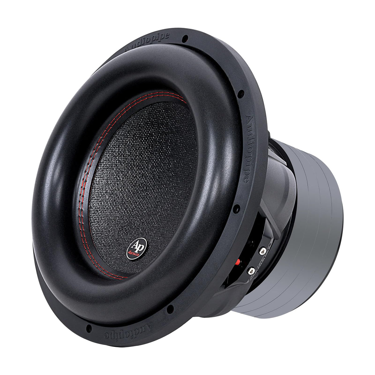 Audiopipe TXX-BDC4-12D2 dual 4-ohm voice coil promotes steady heat dissipation.