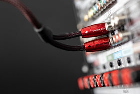 AudioQuest Golden Gate copper conductor detail highlighting premium materials for signal integrity