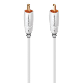 AudioQuest Greyhound RCA cable 3m white with noise-dissipation for cleaner bass