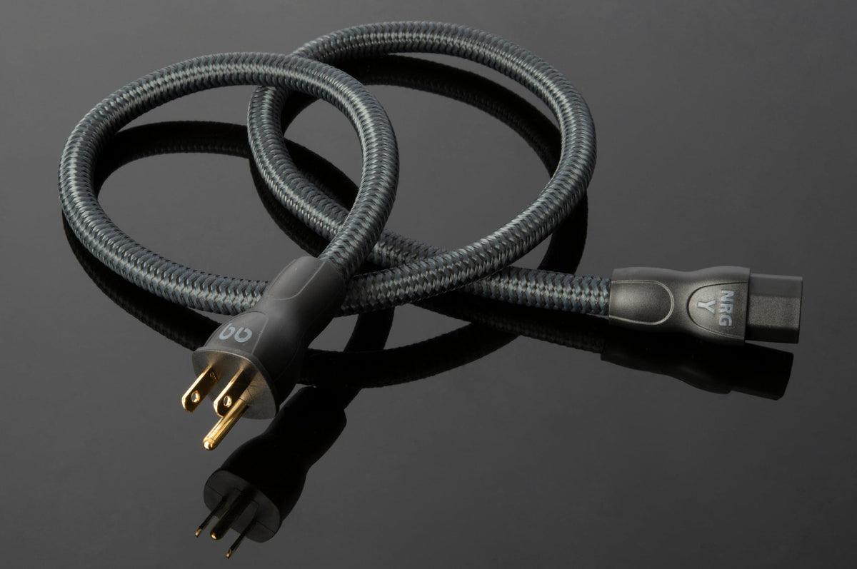 AudioQuest NRG-Y3 side profile showing conductor layout reducing distortion