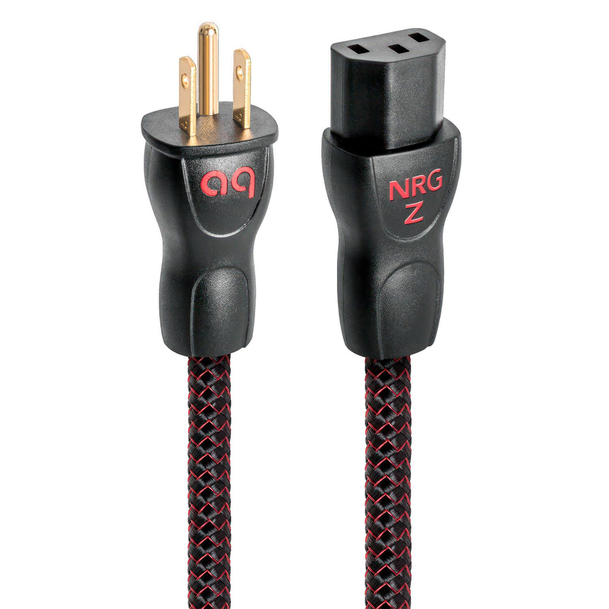 AudioQuest NRG-Z3 cable end connection shows secure plug compatibility for reliable power transfer.