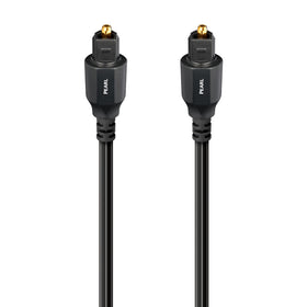 AudioQuest Pearl Optical front connector showing secure TOSLINK fit and reliable connection