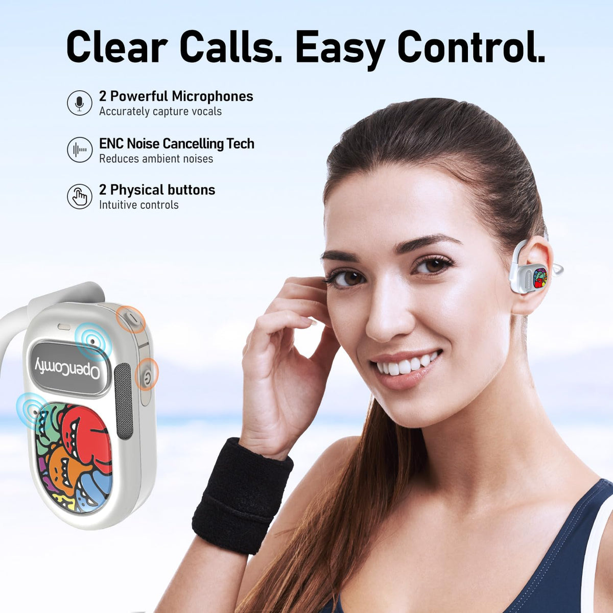 Audiovance OpenComfy CF201 IPX5 rating withstands rain and sweat.