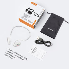 Audiovance OpenComfy CF201 ready for workouts with quick recharge.