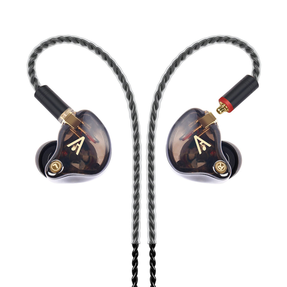 Audiovance Vibes 201 earbuds in case for secure transport and quick access.
