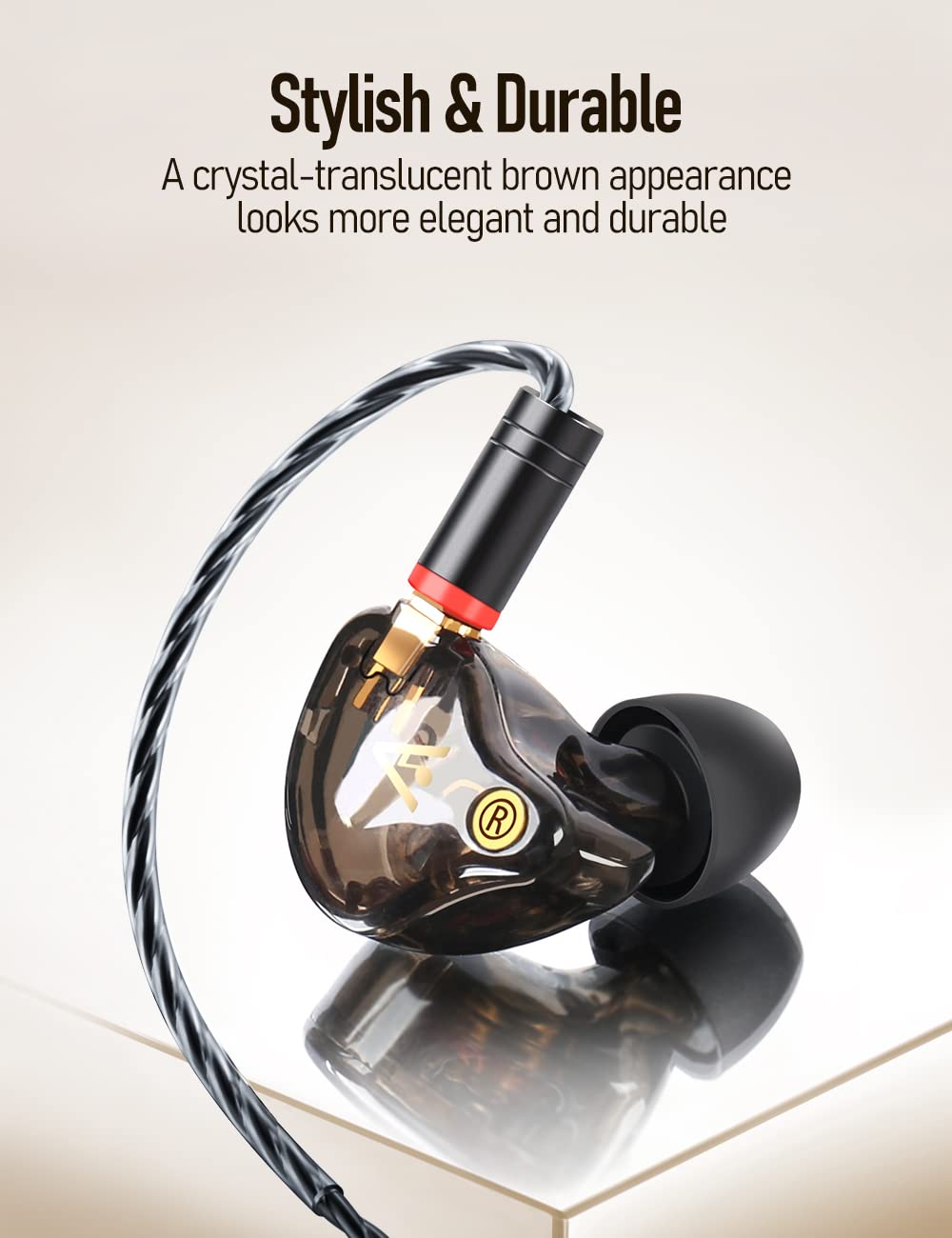 Audiovance Vibes 201 portable case protects earbuds on the go.